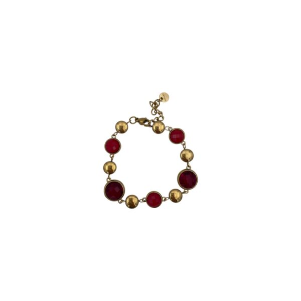 Bracciale pietre colorate gold