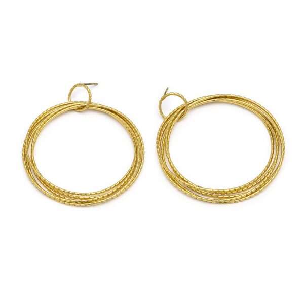 Orecchini maxi cerchi multifili