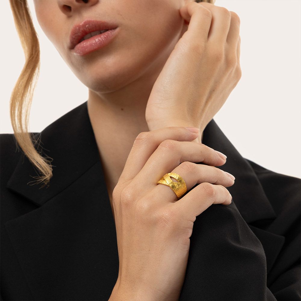 Anello fascia intreccio - Image 2