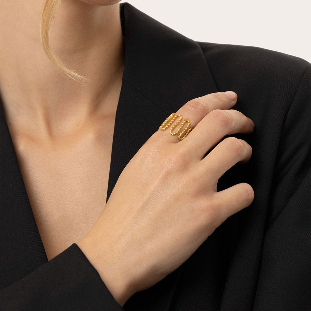 Anello onda sinuosa - Image 2