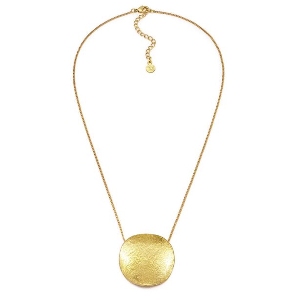 Pendente placca tonda raw