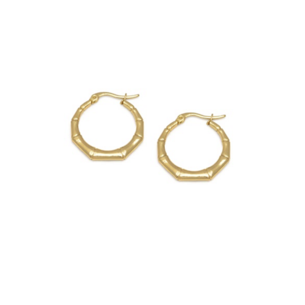Orecchini hoops bamboo