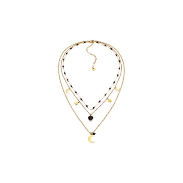 Collana tre fili con pendenti