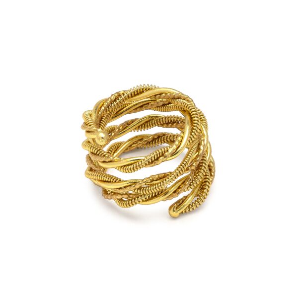 Anello fascia multilinee intrecciate