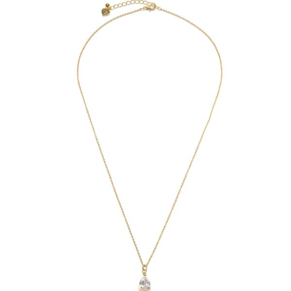 Collana corta solitario goccia