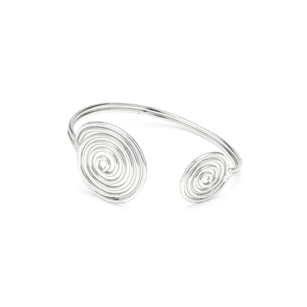 Bracciale 2 spirali silver